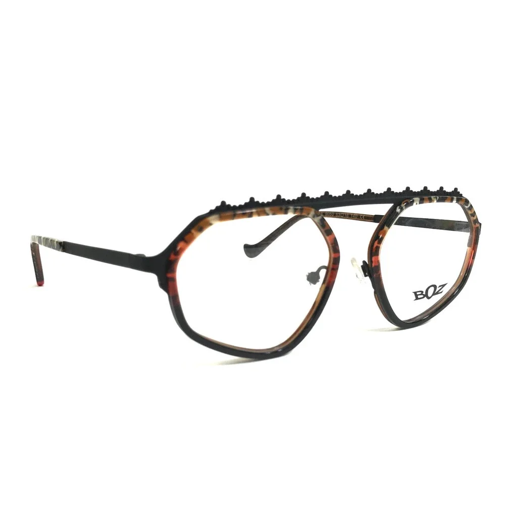 BOZ by J.F. Rey Eyeglasses Frames MICHELE 9050 Black Brown Leopard 53-16-140